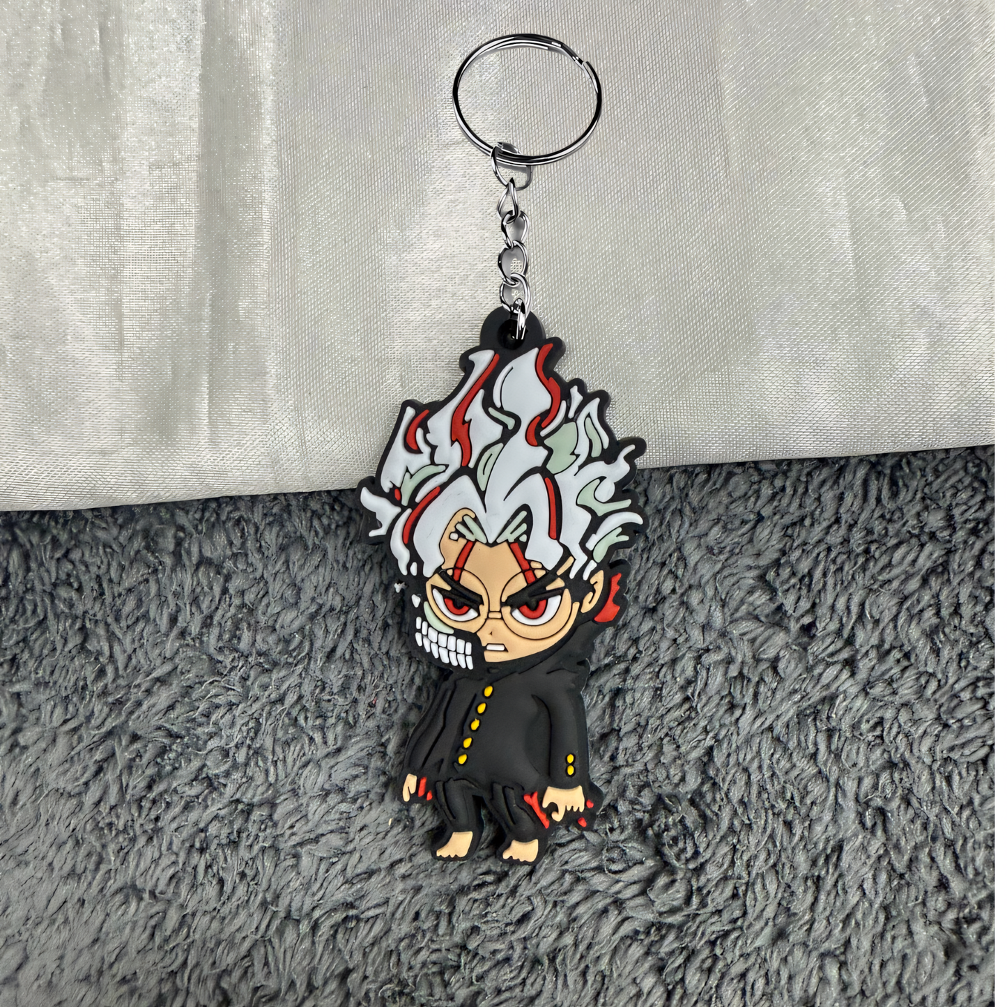 DanDaDan Okarun Yokai Form keychain High Quality PVC with Keyring