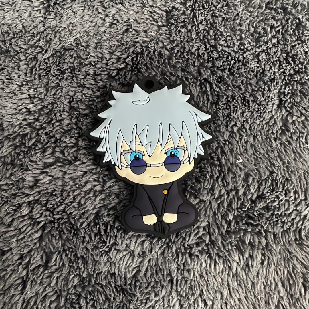 Chibi Anime Gojo Keychain Fun - Takeshii Anime - JJK - SATORU