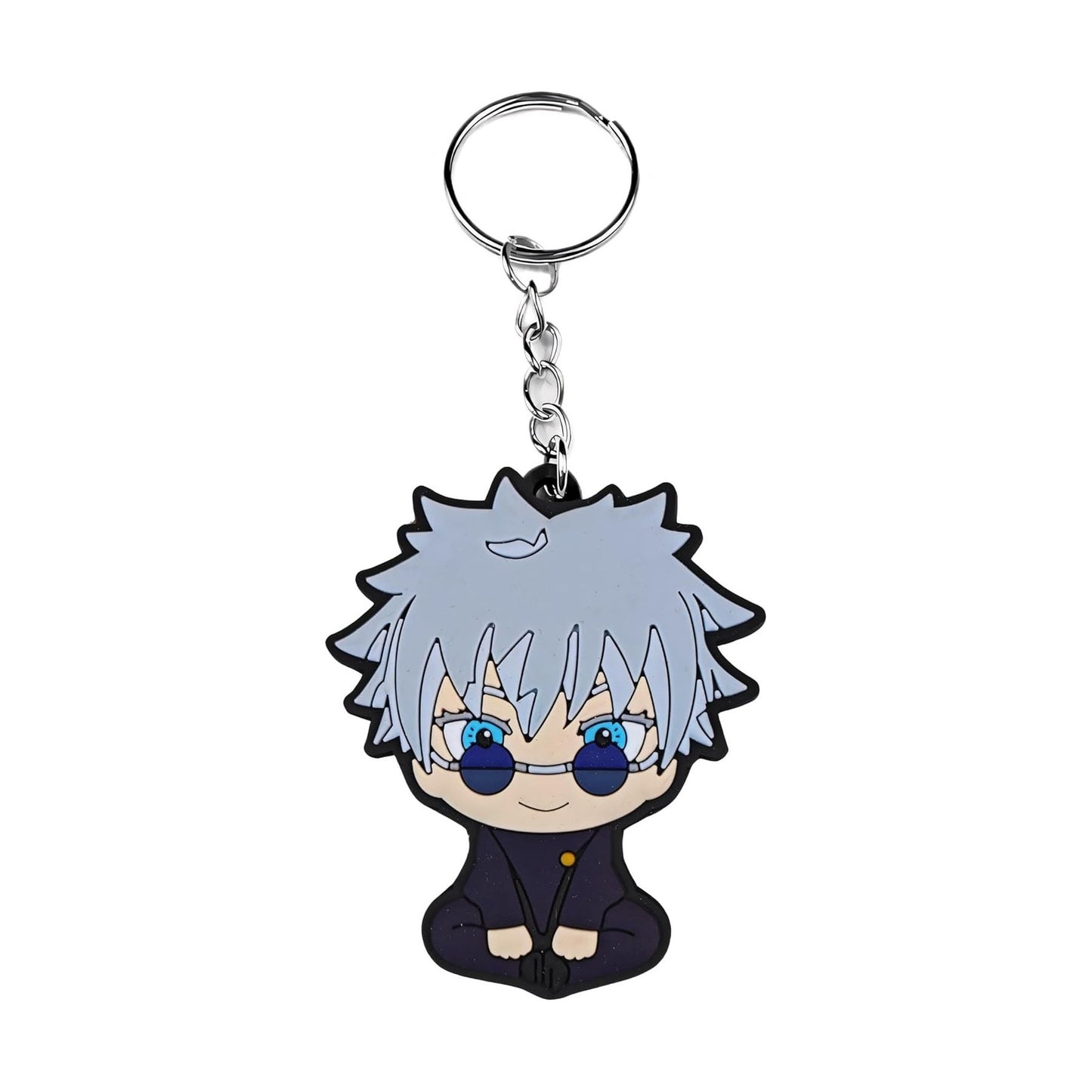 Chibi Anime Gojo Keychain Fun - Takeshii Anime - JJK - SATORU