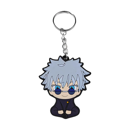 Chibi Anime Gojo Keychain Fun - Takeshii Anime - JJK - SATORU