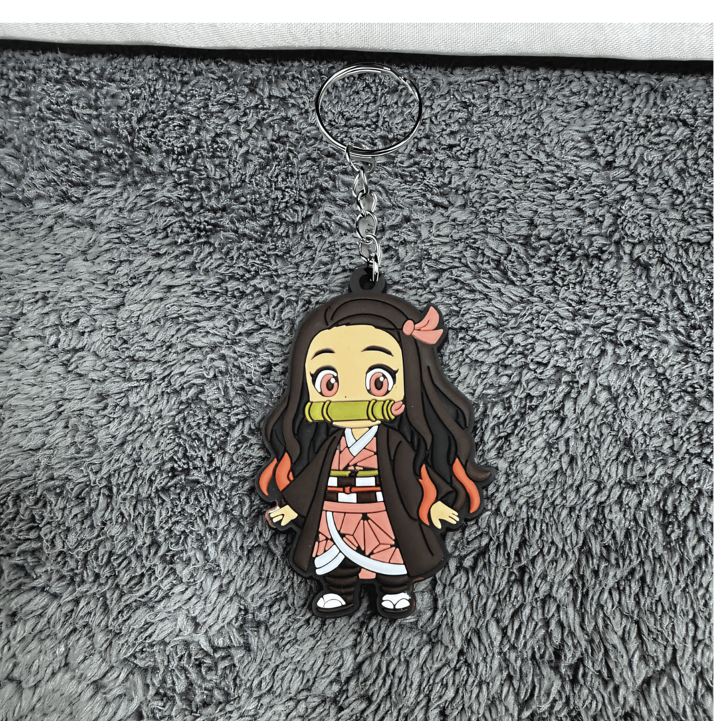 Demon Slayer Nezuko Chibi Keychain From the manga Kimetsu no Yaiba High quality PVC - Takeshii Anime - DS - NEZUKO