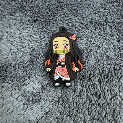 Demon Slayer Nezuko Chibi Keychain - Takeshii Anime - DS - NEZUKO
