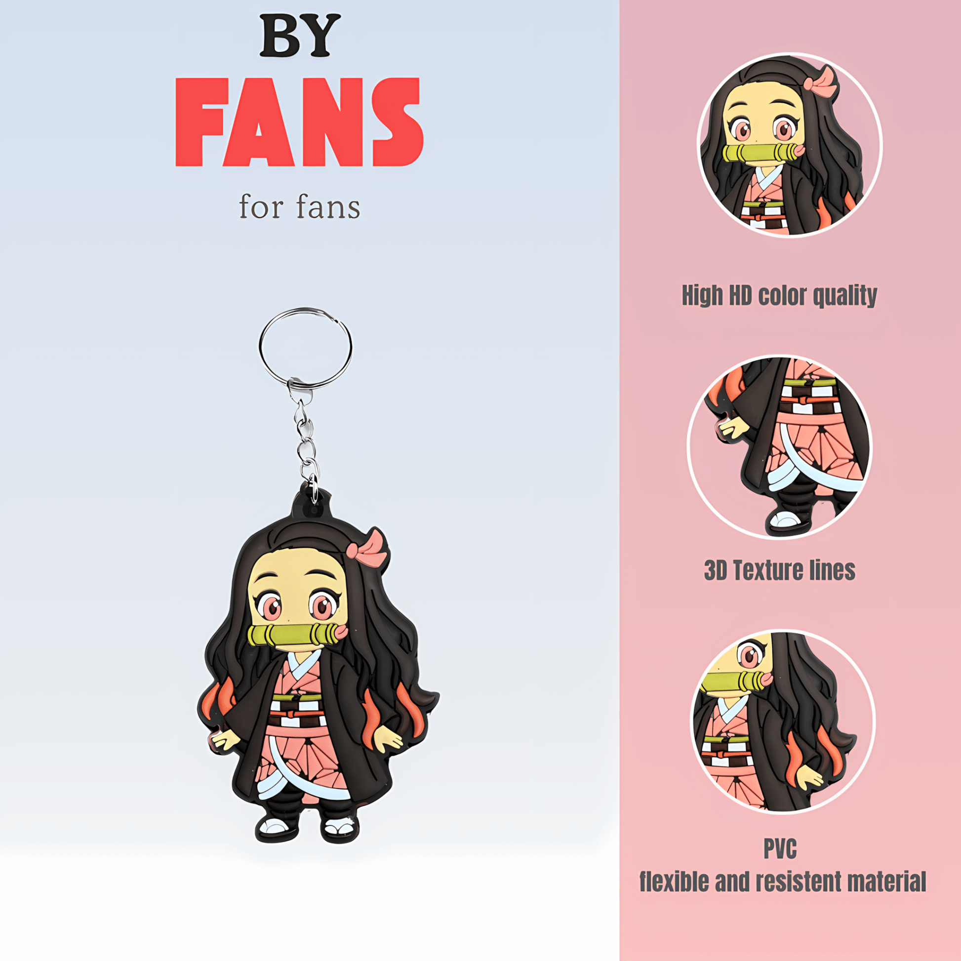 Demon Slayer Nezuko Chibi Keychain - Takeshii Anime - DS - NEZUKO