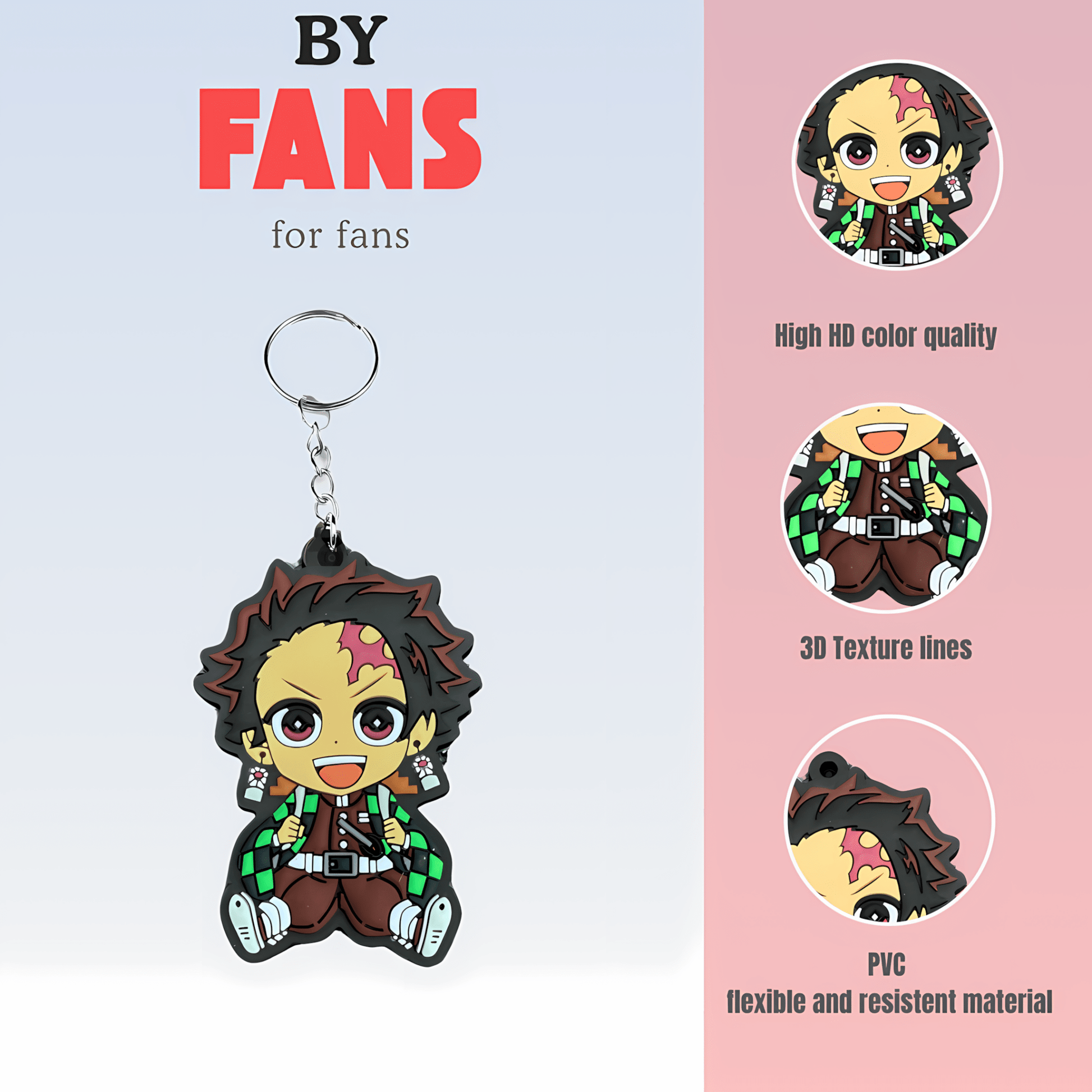 Demon Slayer Tanjiro Chibi Keychain - Takeshii Anime - DS - TANJIROU