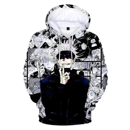 Satoru Gojo Hoodie Manga Jujustu Kaisen
