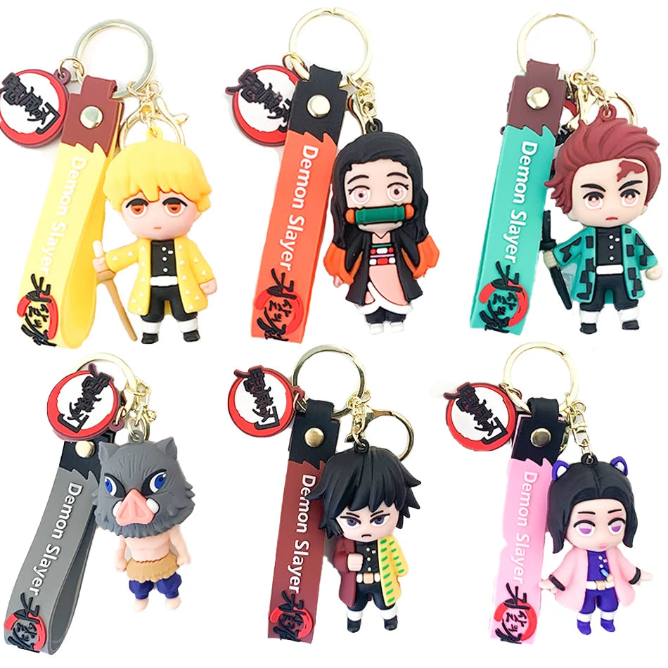 Demon Slayer Keychains PVC Kimetsu No Yaiba Manga
